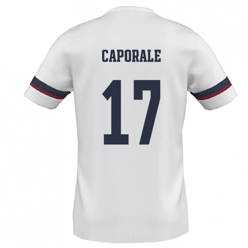 Danxen Herren Alessandro Caporale #17 Weiß Rot Auswärtstrikot Trikot 2025/26 T-Shirt Schweiz
