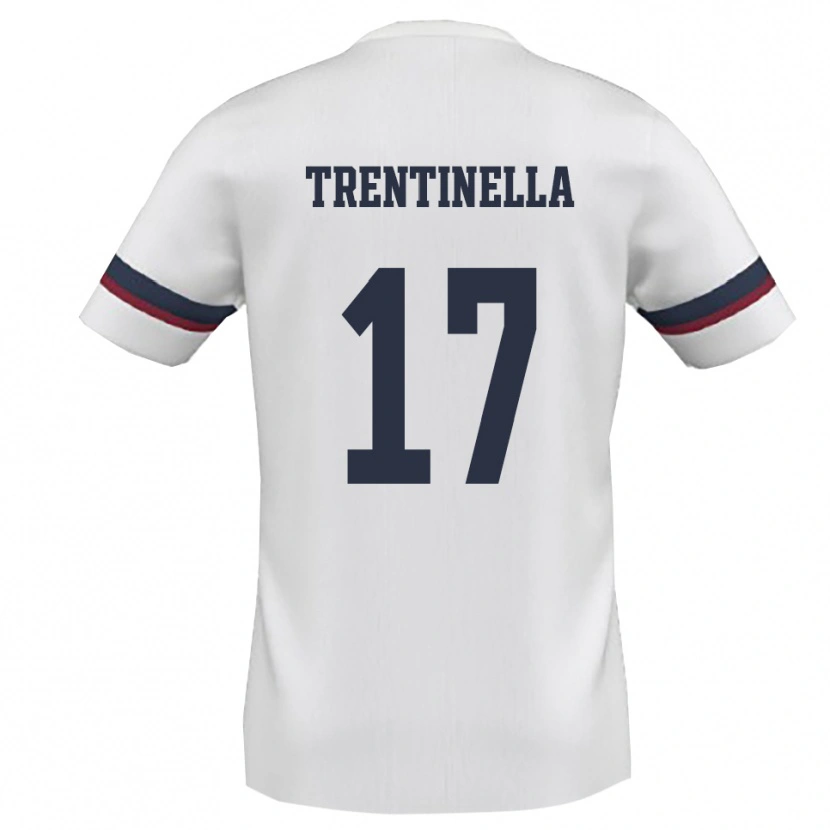 Danxen Herren Marco Trentinella #17 Weiß Rot Auswärtstrikot Trikot 2025/26 T-Shirt Schweiz