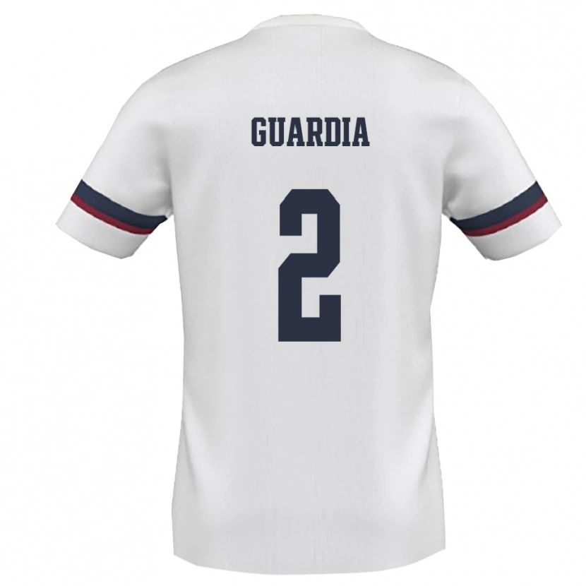 Danxen Herren Mathias Guardia #2 Weiß Rot Auswärtstrikot Trikot 2025/26 T-Shirt Schweiz