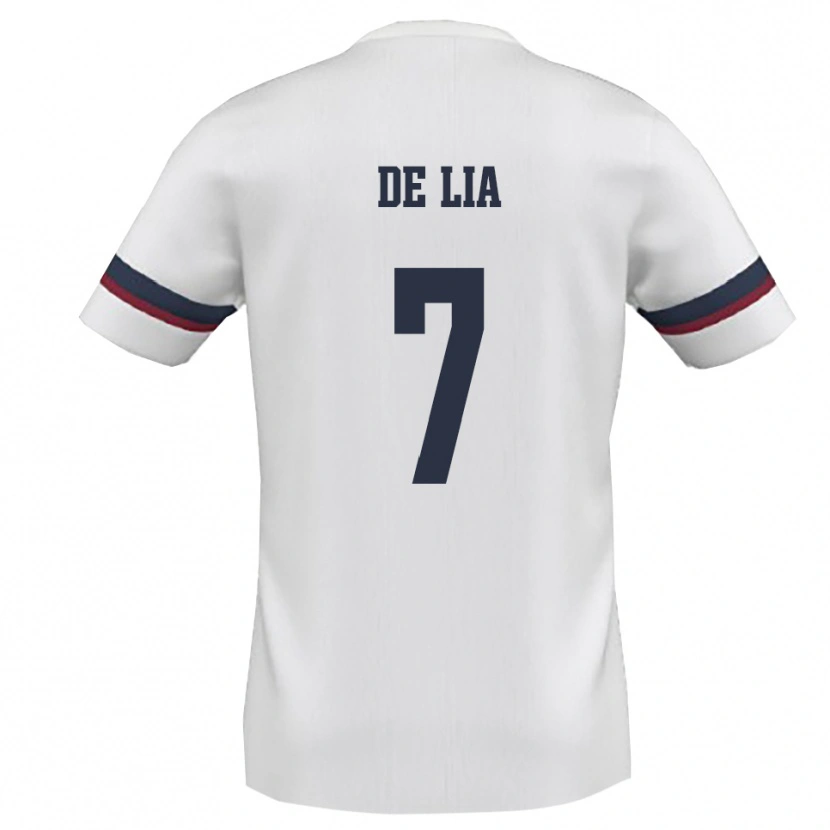 Danxen Herren Vincenzo De Lia #7 Weiß Rot Auswärtstrikot Trikot 2025/26 T-Shirt Schweiz