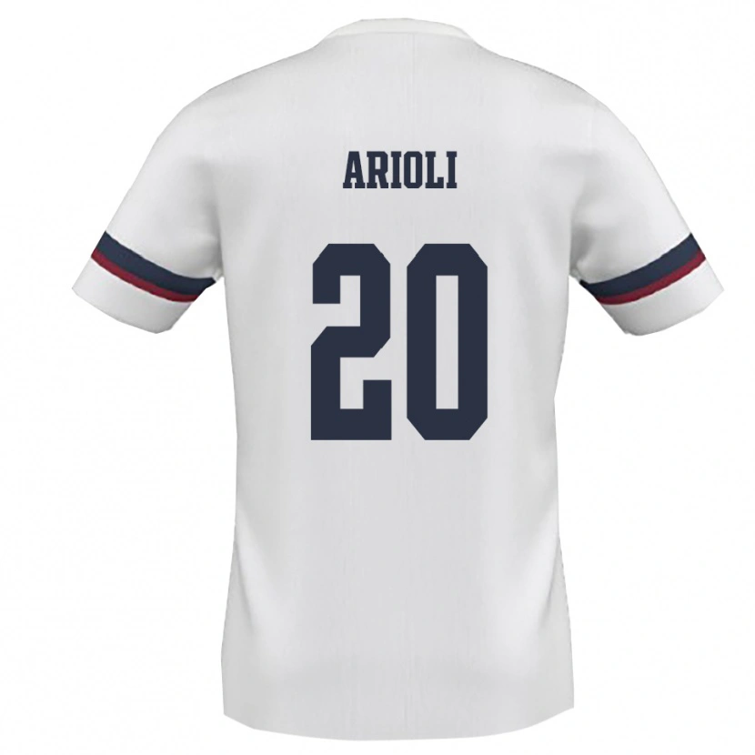 Danxen Herren Alessandro Arioli #20 Weiß Rot Auswärtstrikot Trikot 2025/26 T-Shirt Schweiz