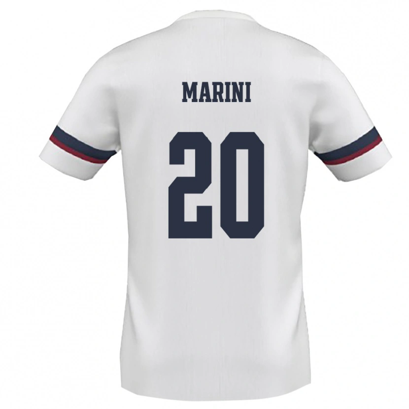 Danxen Herren Alfredo Marini #20 Weiß Rot Auswärtstrikot Trikot 2025/26 T-Shirt Schweiz