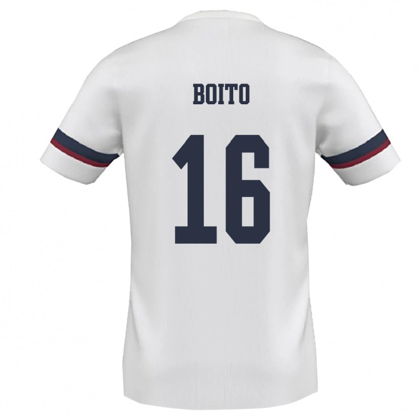 Danxen Herren Lucio Boito #16 Weiß Rot Auswärtstrikot Trikot 2025/26 T-Shirt Schweiz