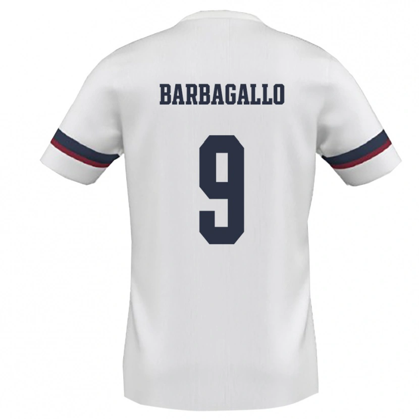 Danxen Herren Giuliano Barbagallo #9 Weiß Rot Auswärtstrikot Trikot 2025/26 T-Shirt Schweiz