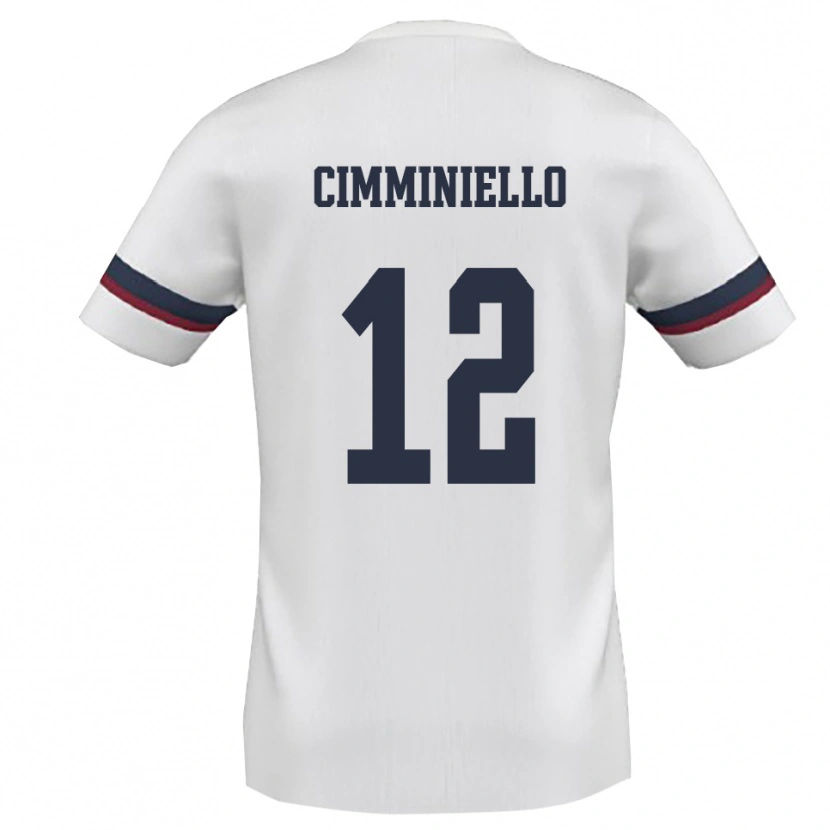 Danxen Herren Leon Cimminiello #12 Weiß Rot Auswärtstrikot Trikot 2025/26 T-Shirt Schweiz