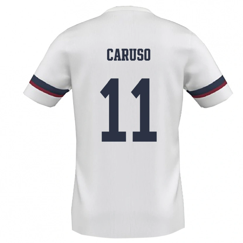 Danxen Herren Daniele Caruso #11 Weiß Rot Auswärtstrikot Trikot 2025/26 T-Shirt Schweiz