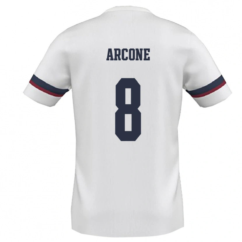 Danxen Herren Paolo Arcone #8 Weiß Rot Auswärtstrikot Trikot 2025/26 T-Shirt Schweiz