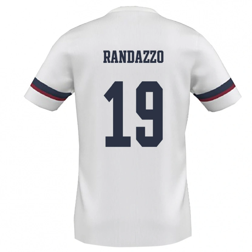 Danxen Herren Alessandro Randazzo #19 Weiß Rot Auswärtstrikot Trikot 2025/26 T-Shirt Schweiz