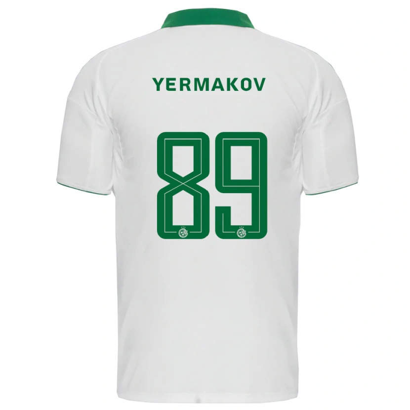 Danxen Herren Georgiy Yermakov #89 Weiß Grün Auswärtstrikot Trikot 2025/26 T-Shirt Schweiz