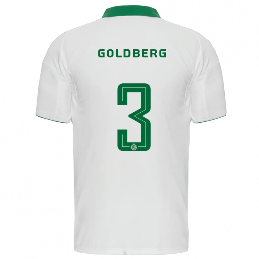 Danxen Herren Shon Goldberg #3 Weiß Grün Auswärtstrikot Trikot 2025/26 T-Shirt Schweiz