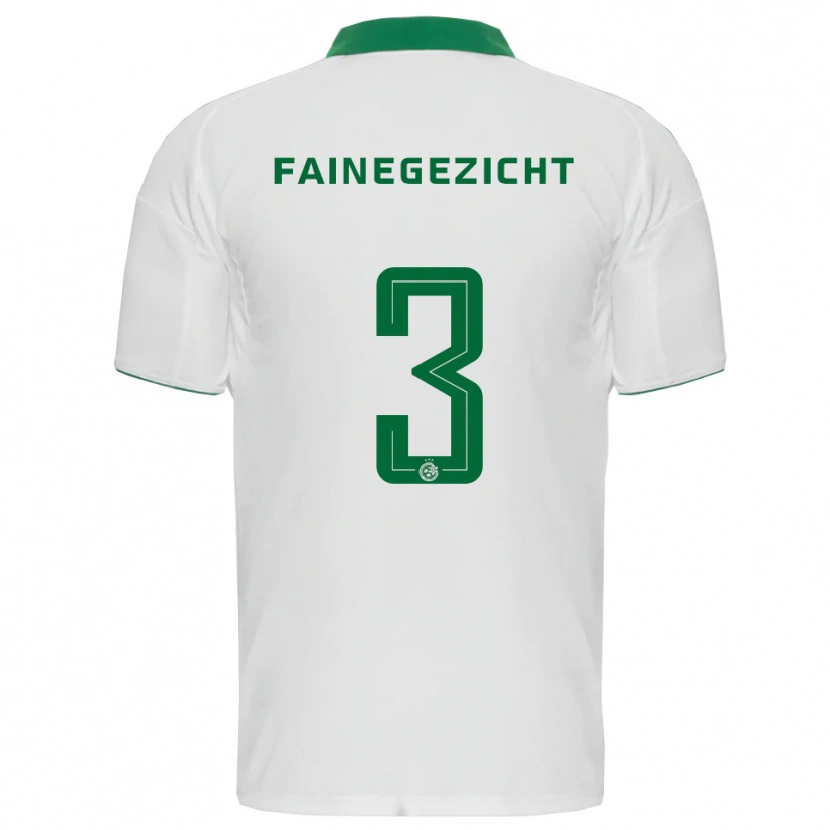 Danxen Herren Yinon Fainegezicht #3 Weiß Grün Auswärtstrikot Trikot 2025/26 T-Shirt Schweiz