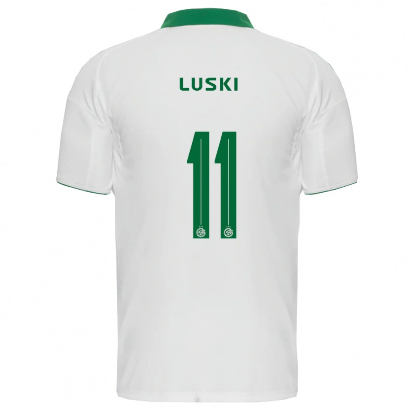 Danxen Herren Liam Luski #11 Weiß Grün Auswärtstrikot Trikot 2025/26 T-Shirt Schweiz