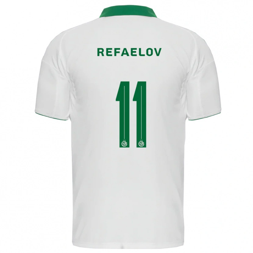 Danxen Herren Lior Refaelov #11 Weiß Grün Auswärtstrikot Trikot 2025/26 T-Shirt Schweiz