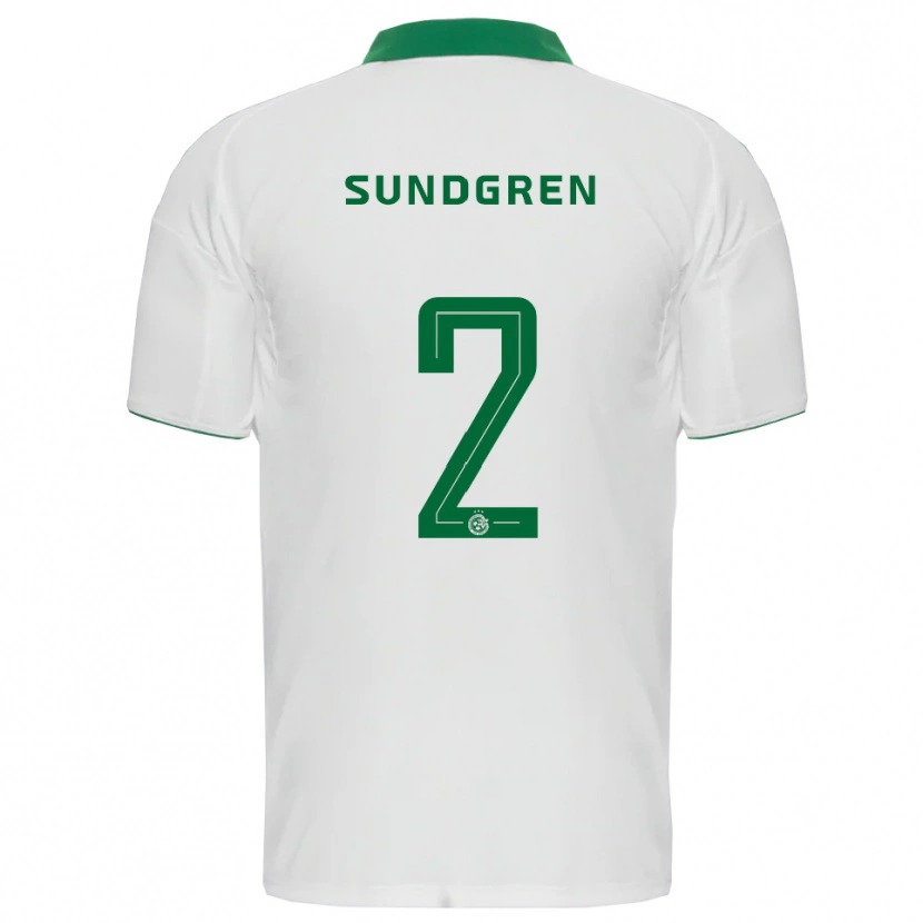 Danxen Herren Daniel Sundgren #2 Weiß Grün Auswärtstrikot Trikot 2025/26 T-Shirt Schweiz