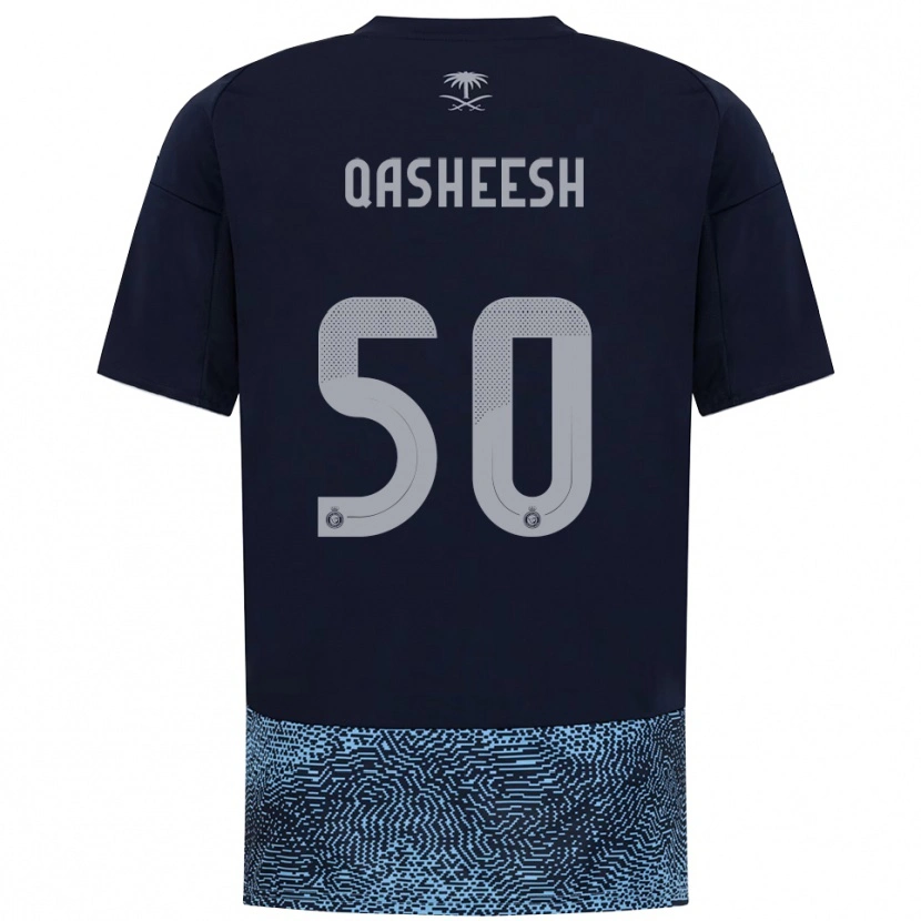 Danxen Herren Majed Qasheesh #50 Marineblau Himmelblau Auswärtstrikot Trikot 2025/26 T-Shirt Schweiz