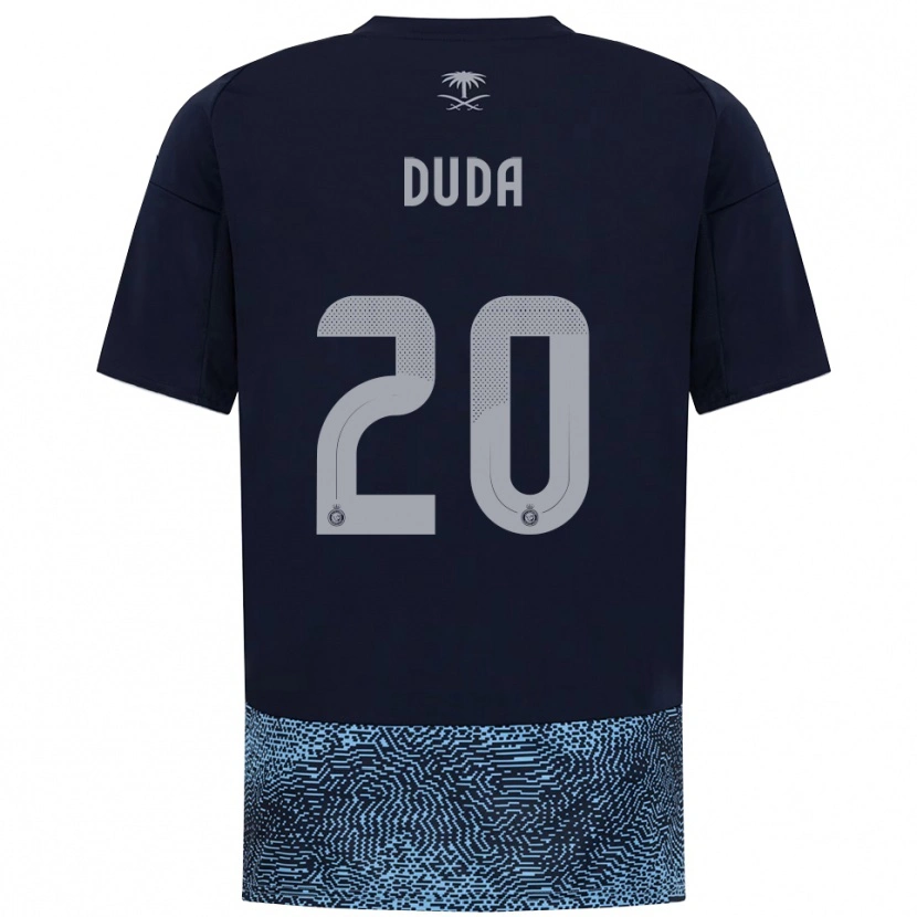 Danxen Herren Duda Francelino #20 Marineblau Himmelblau Auswärtstrikot Trikot 2025/26 T-Shirt Schweiz