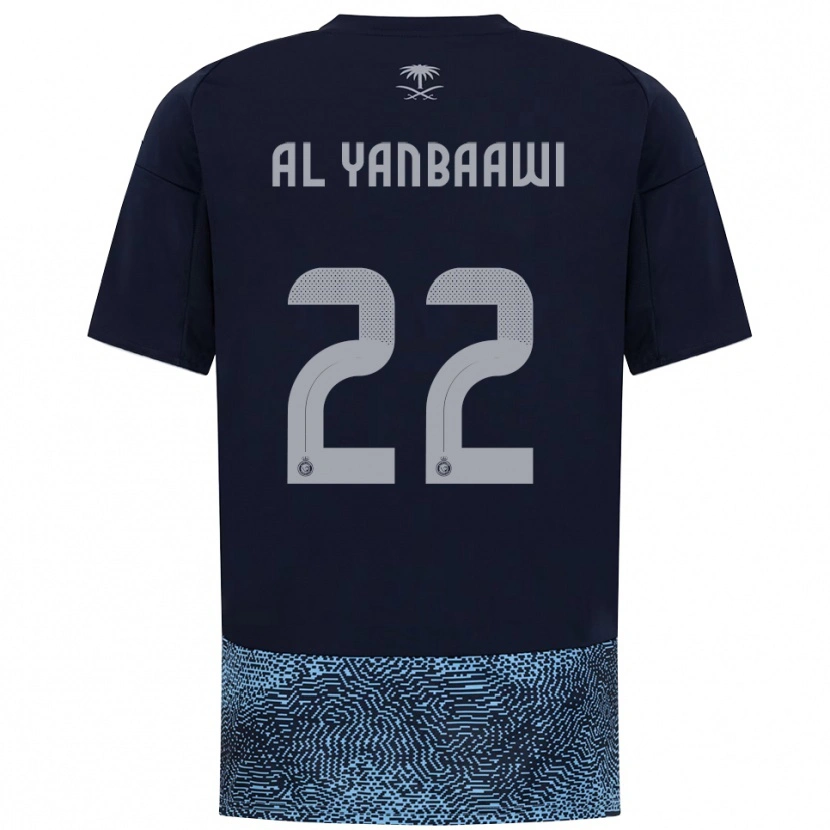 Danxen Herren Tahani Al-Yanbaawi #22 Marineblau Himmelblau Auswärtstrikot Trikot 2025/26 T-Shirt Schweiz