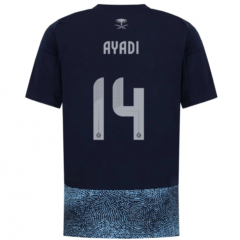 Danxen Herren Ghada Ayadi #14 Marineblau Himmelblau Auswärtstrikot Trikot 2025/26 T-Shirt Schweiz