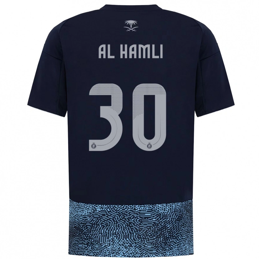 Danxen Herren Noura Al-Hamli #30 Marineblau Himmelblau Auswärtstrikot Trikot 2025/26 T-Shirt Schweiz