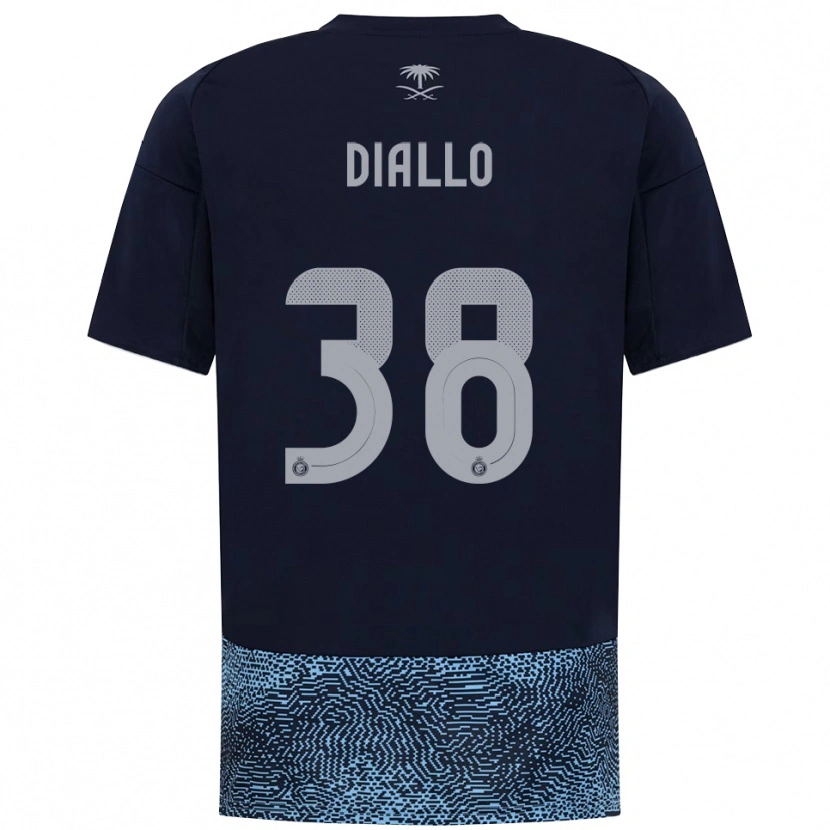 Danxen Herren Aminata Diallo #38 Marineblau Himmelblau Auswärtstrikot Trikot 2025/26 T-Shirt Schweiz