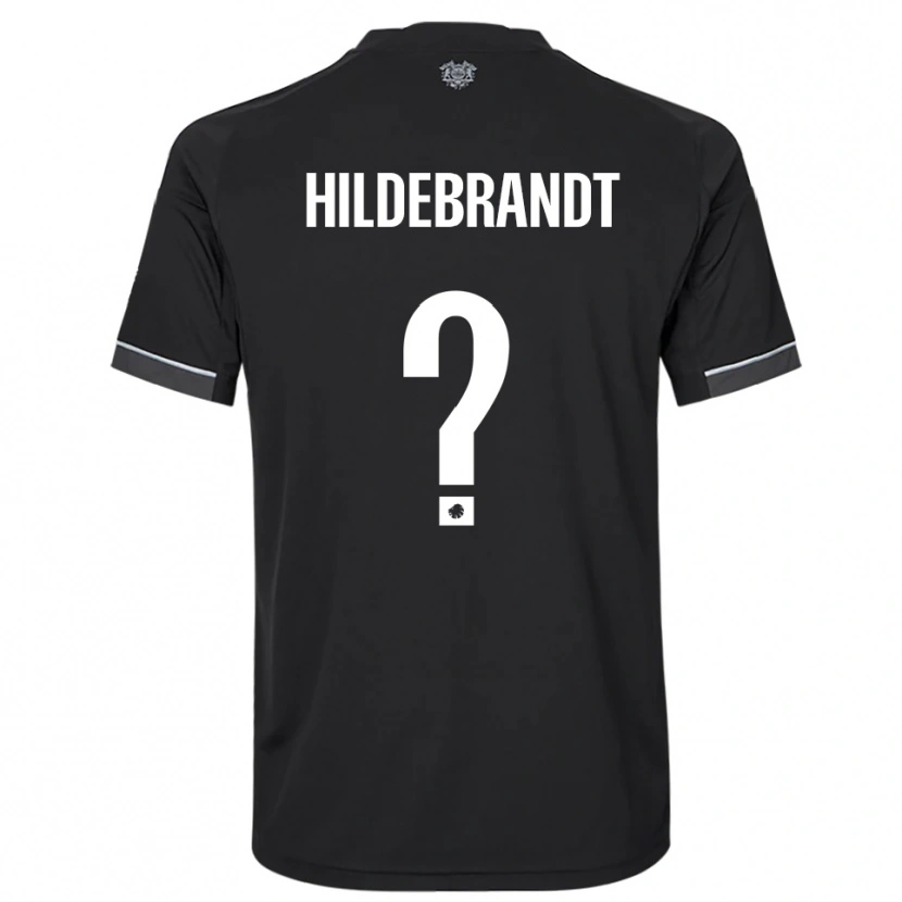 Danxen Herren Sylvester Hildebrandt #0 Schwarz Weiß Auswärtstrikot Trikot 2025/26 T-Shirt Schweiz