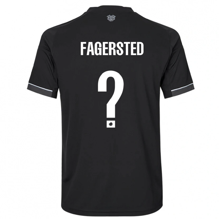 Danxen Herren Johan Fagersted #0 Schwarz Weiß Auswärtstrikot Trikot 2025/26 T-Shirt Schweiz
