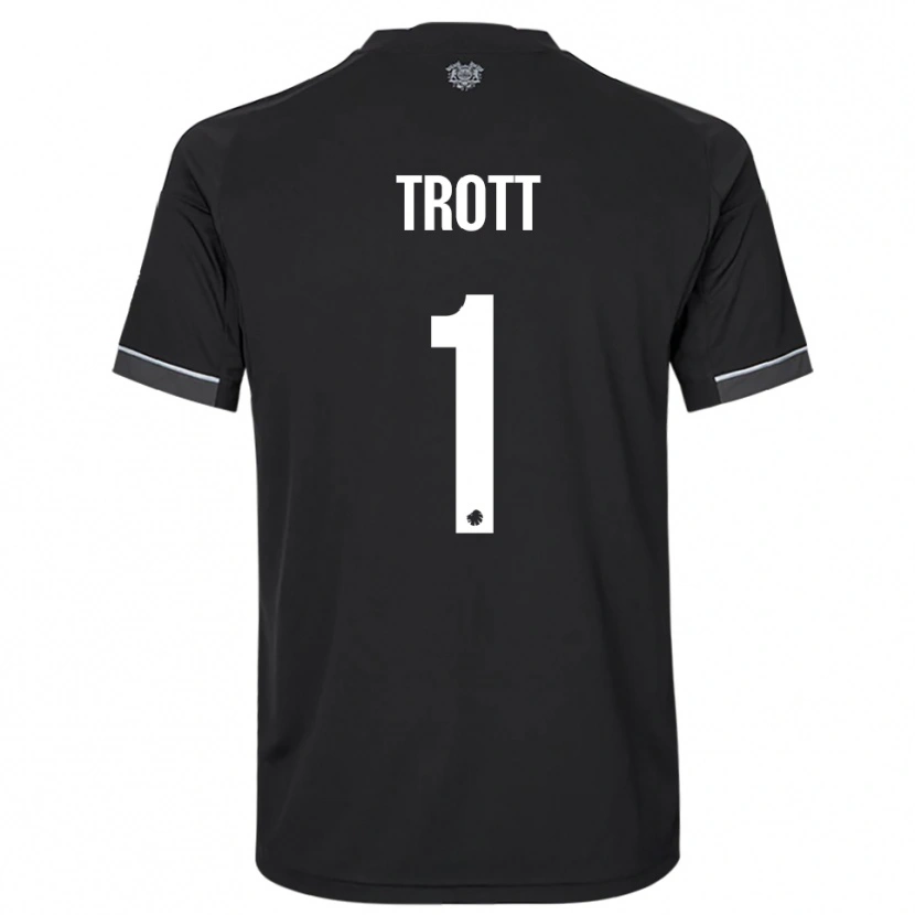 Danxen Herren Nathan Trott #1 Schwarz Weiß Auswärtstrikot Trikot 2025/26 T-Shirt Schweiz