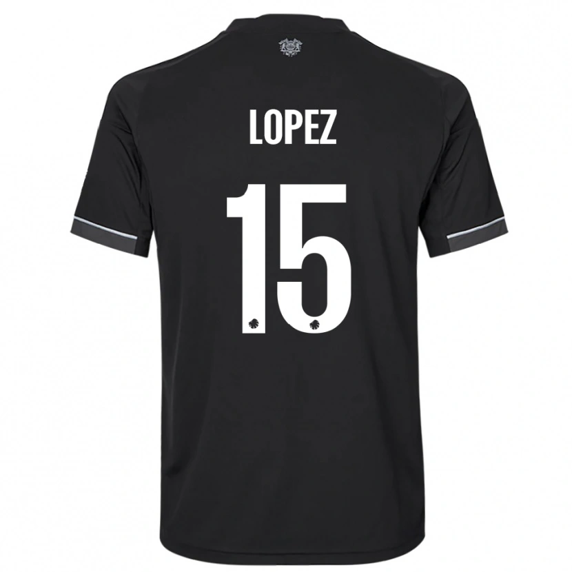 Danxen Herren Marcos López #15 Schwarz Weiß Auswärtstrikot Trikot 2025/26 T-Shirt Schweiz
