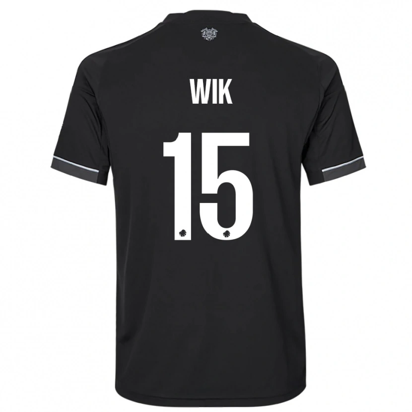 Danxen Herren Viktoria Wik #15 Schwarz Weiß Auswärtstrikot Trikot 2025/26 T-Shirt Schweiz