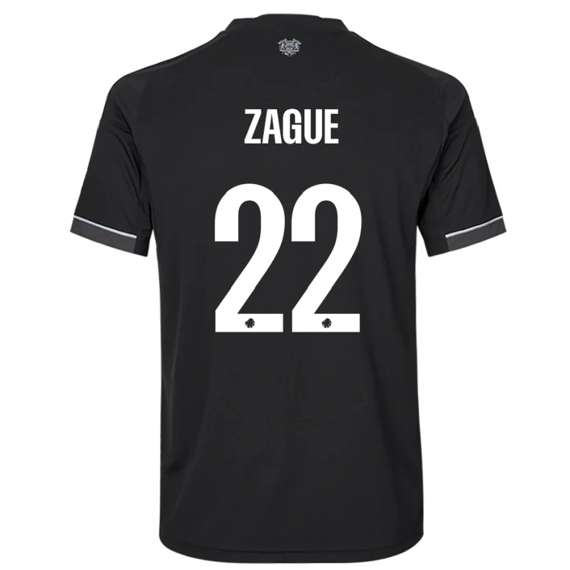 Danxen Herren Yoram Zague #22 Schwarz Weiß Auswärtstrikot Trikot 2025/26 T-Shirt Schweiz