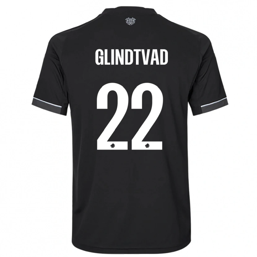 Danxen Herren William Glindtvad #22 Schwarz Weiß Auswärtstrikot Trikot 2025/26 T-Shirt Schweiz