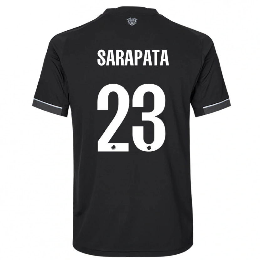 Danxen Herren Dominik Sarapata #23 Schwarz Weiß Auswärtstrikot Trikot 2025/26 T-Shirt Schweiz