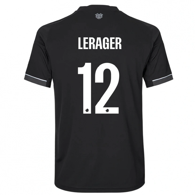 Danxen Herren Lukas Lerager #12 Schwarz Weiß Auswärtstrikot Trikot 2025/26 T-Shirt Schweiz