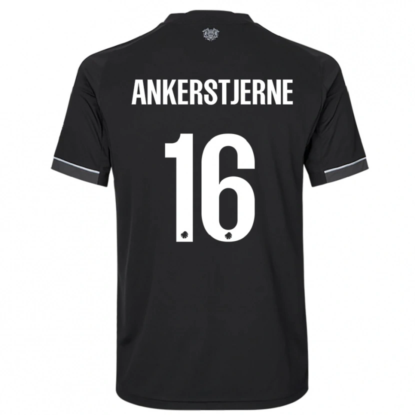 Danxen Herren Ida Ankerstjerne #16 Schwarz Weiß Auswärtstrikot Trikot 2025/26 T-Shirt Schweiz