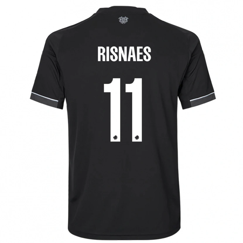 Danxen Herren Roberto Risnaes #11 Schwarz Weiß Auswärtstrikot Trikot 2025/26 T-Shirt Schweiz