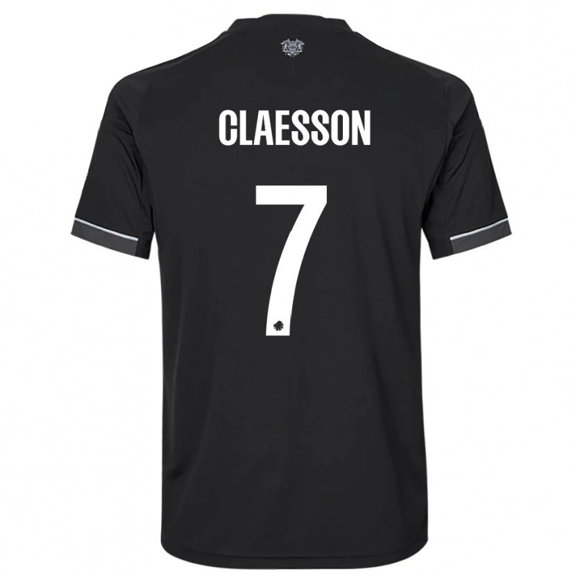 Danxen Herren Viktor Claesson #7 Schwarz Weiß Auswärtstrikot Trikot 2025/26 T-Shirt Schweiz