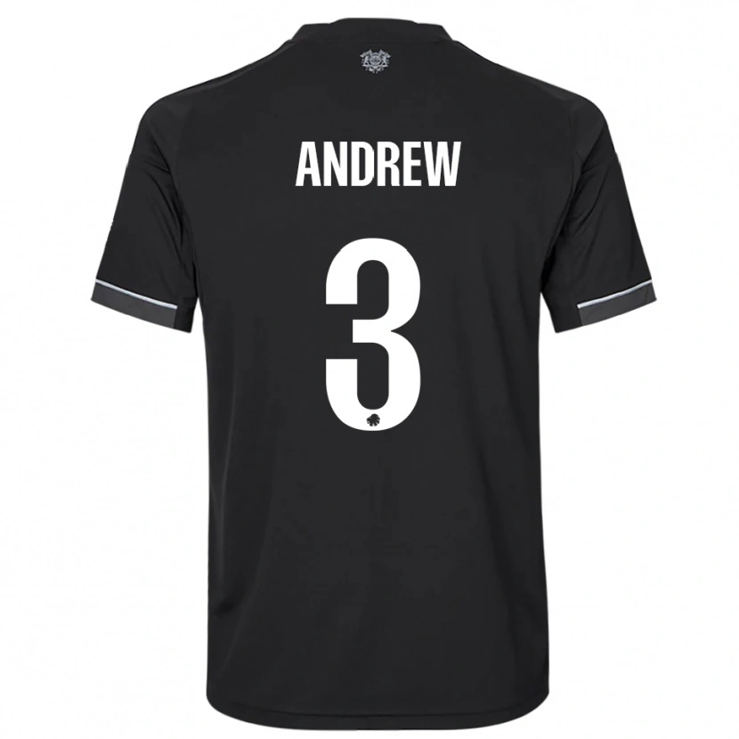 Danxen Herren Tristan Andrew #3 Schwarz Weiß Auswärtstrikot Trikot 2025/26 T-Shirt Schweiz