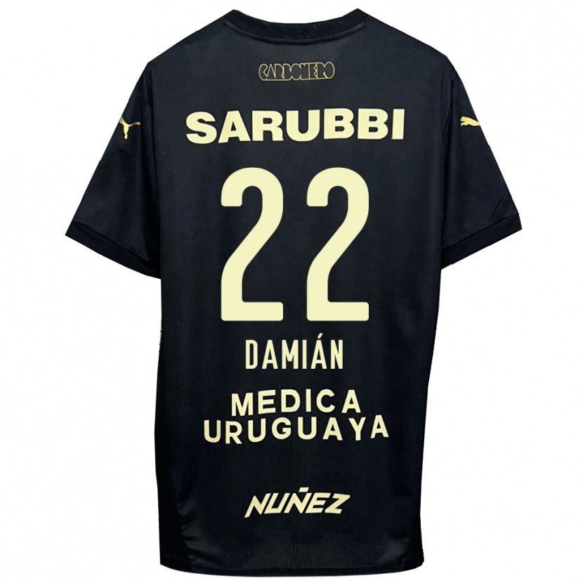 Danxen Herren Damián Suárez #22 Schwarz Gold Auswärtstrikot Trikot 2025/26 T-Shirt Schweiz