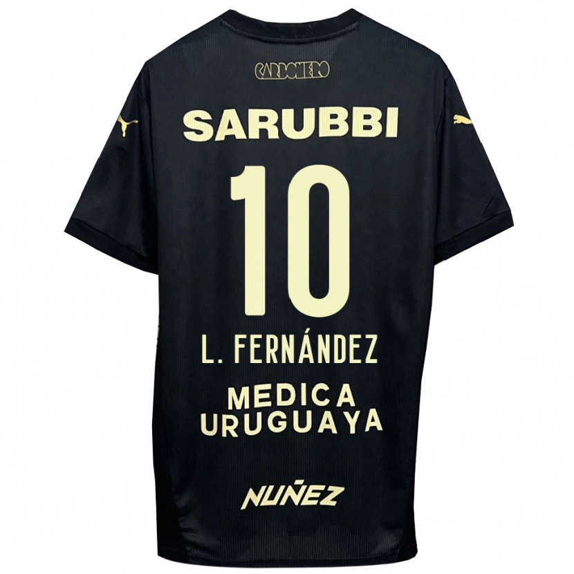 Danxen Herren Leonardo Fernández #10 Schwarz Gold Auswärtstrikot Trikot 2025/26 T-Shirt Schweiz