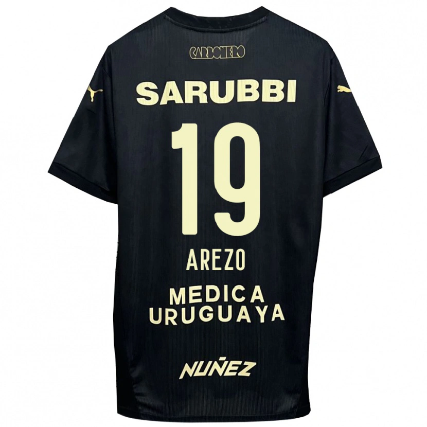 Danxen Herren Matías Arezo #19 Schwarz Gold Auswärtstrikot Trikot 2025/26 T-Shirt Schweiz