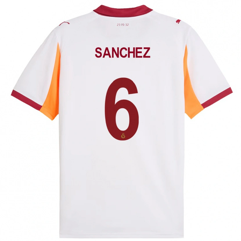 Danxen Herren Davinson Sánchez #6 Weiß Rot Auswärtstrikot Trikot 2025/26 T-Shirt Schweiz