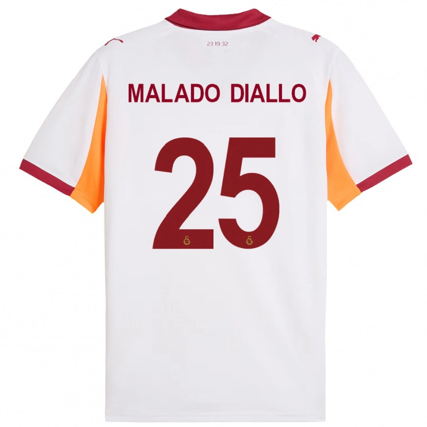 Danxen Herren Hapsatou Malado Diallo #25 Weiß Rot Auswärtstrikot Trikot 2025/26 T-Shirt Schweiz