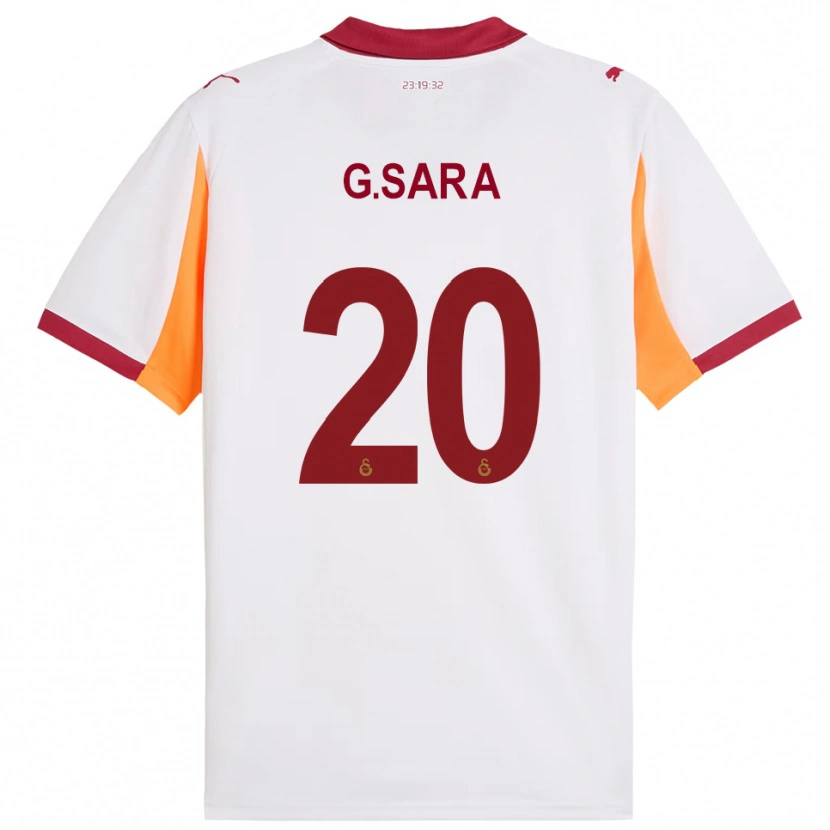 Danxen Herren Gabriel Sara #20 Weiß Rot Auswärtstrikot Trikot 2025/26 T-Shirt Schweiz