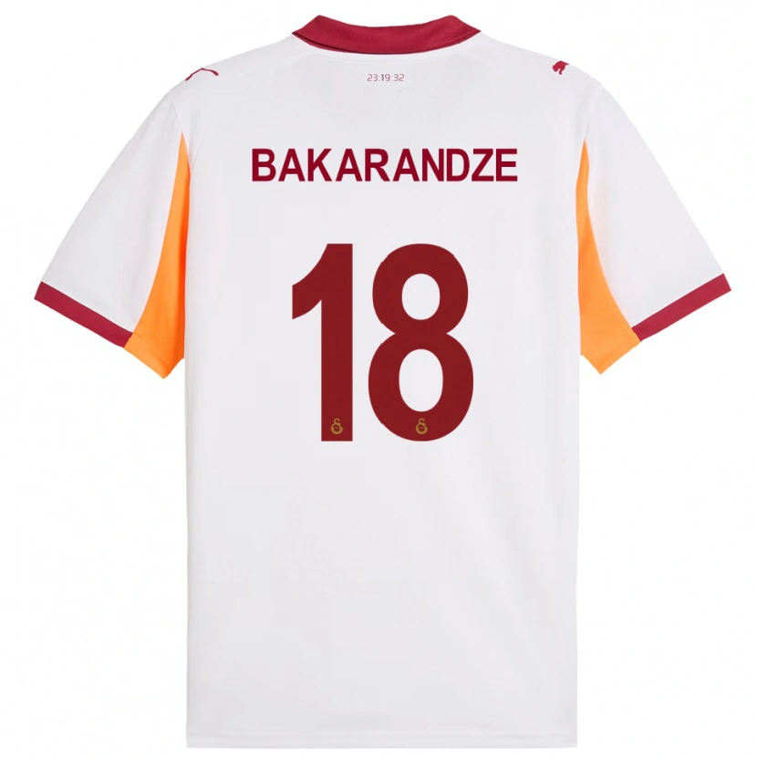 Danxen Herren Kristina Bakarandze #18 Weiß Rot Auswärtstrikot Trikot 2025/26 T-Shirt Schweiz