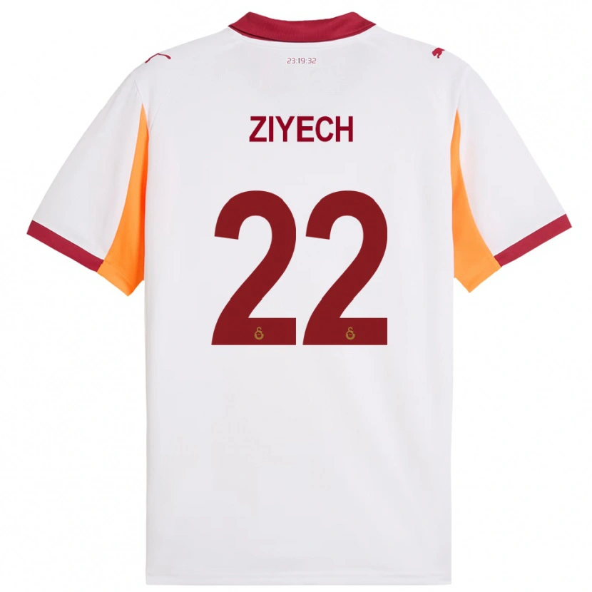 Danxen Herren Hakim Ziyech #22 Weiß Rot Auswärtstrikot Trikot 2025/26 T-Shirt Schweiz