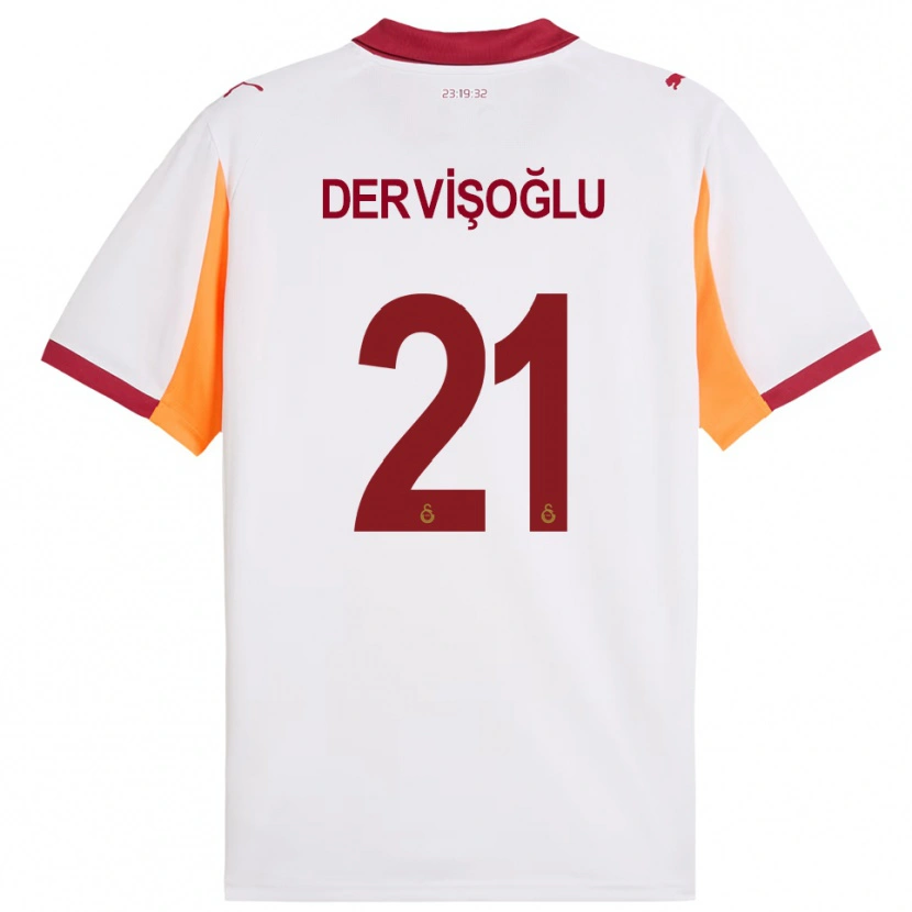 Danxen Herren Halil Dervişoğlu #21 Weiß Rot Auswärtstrikot Trikot 2025/26 T-Shirt Schweiz