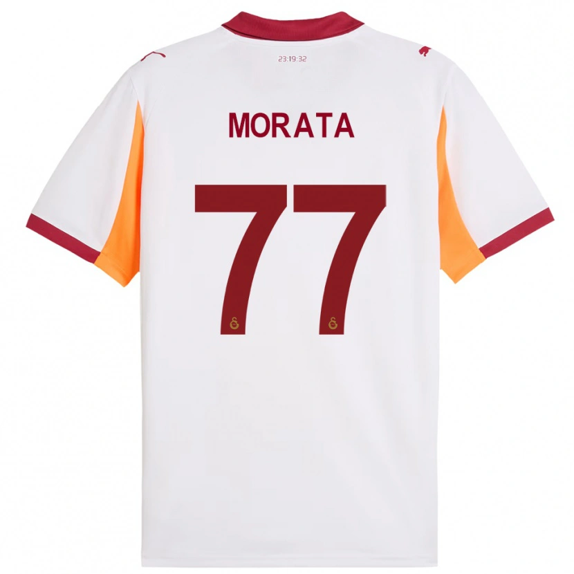 Danxen Herren Álvaro Morata #77 Weiß Rot Auswärtstrikot Trikot 2025/26 T-Shirt Schweiz