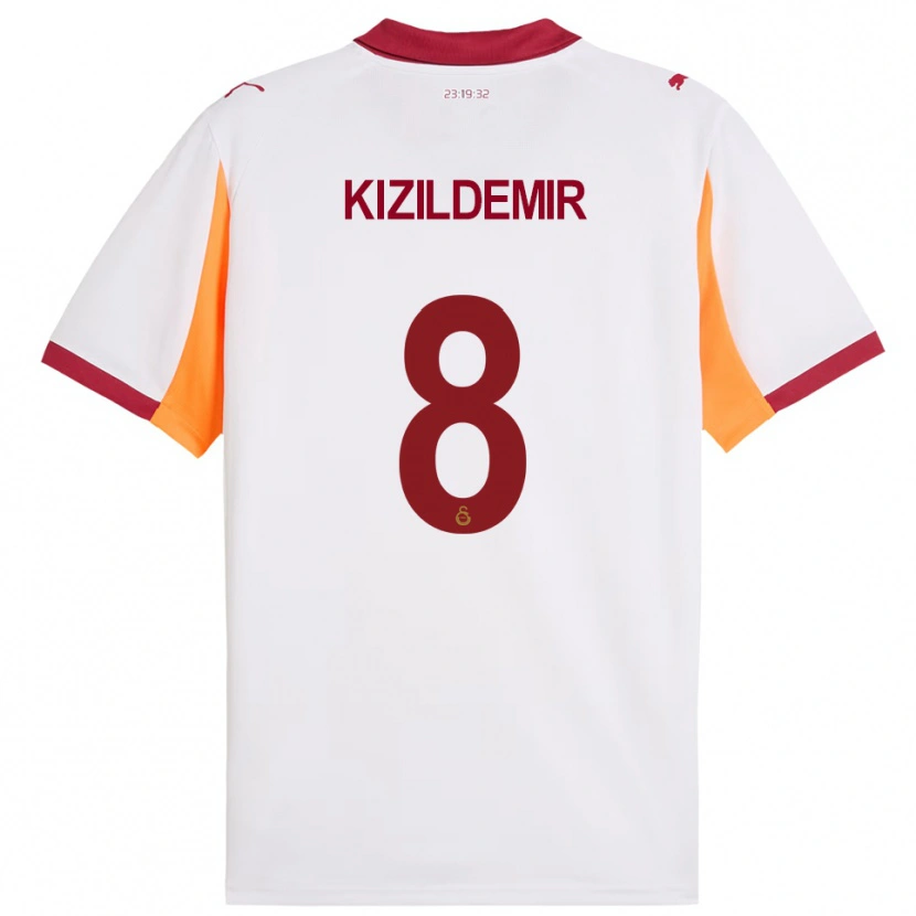 Danxen Herren Berk Kizildemir #8 Weiß Rot Auswärtstrikot Trikot 2025/26 T-Shirt Schweiz