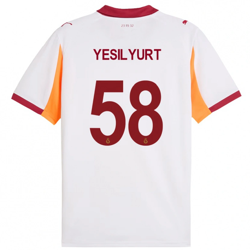 Danxen Herren Ali Yeşilyurt #58 Weiß Rot Auswärtstrikot Trikot 2025/26 T-Shirt Schweiz