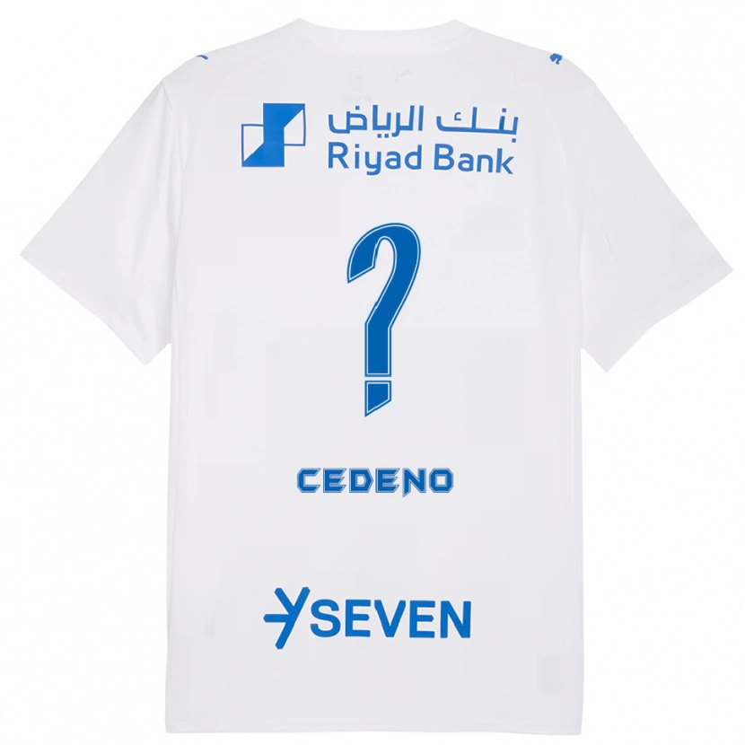 Danxen Herren Lineth Cedeño #0 Weiß Blau Auswärtstrikot Trikot 2025/26 T-Shirt Schweiz